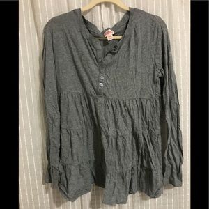 Grey Babydoll Blouse!